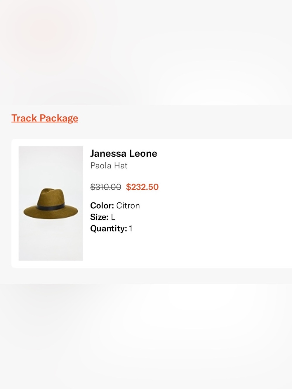 Janessa Leone Paola Hat
